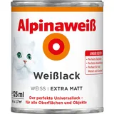 Weißlack 125 ml alpinaweiß extra matt