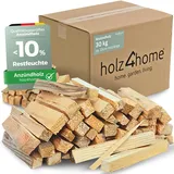 holz4home® Anfeuerholz Getrocknet 30kg I Nadelholz Anzündholz Ofenfertig Trockenes Anmachholz I Ideales Anfeuerholz für Grill Kamin Ofen BBQ Smoker als Kaminanzünder Grillanzünder