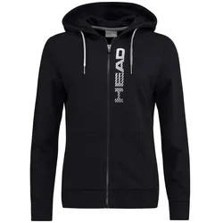 Head Kapuzenjacke Hoodie Club Greta (Baumwollmix) schwarz Damen