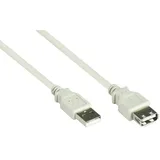 Good Connections Verlängerung USB 2.0 Stecker A an Buchse, A, 1m, Good Connections®