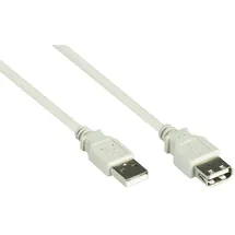 Good Connections Verlängerung USB 2.0 Stecker A an Buchse, A, 1m, Good Connections®