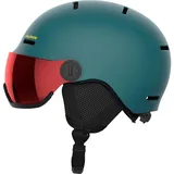 Salomon Orka Visor Helm Ski Snowboarden, Integrierter Komfort, einfach anzupassende Passform und leicht, Grau, KM 5356