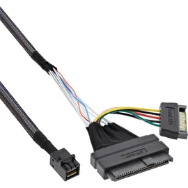 InLine U.2 Anschlusskabel, SSD mit U.2 (SFF-8639) an SFF-8643 + Strom, 0,5m