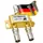 TronicXL 2-Fach BK Verteiler Premium TV Kabel Adapter Antennenverteiler Kabelfernsehen DVBC Splitter