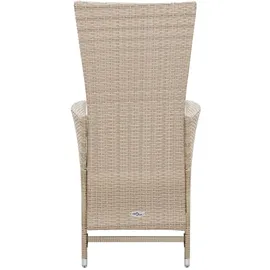vidaXL Garten-Essgruppe 7-tlg. beige