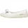 Candice Cooper Candy Bow-Ballerinas aus Leder in Vintage-Optik, weiß 41