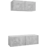 vidaXL 2-tlg. TV-Schrank-Set 100 x 30 x 93 cm Grau Holzwerkstoff