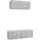 vidaXL 2-tlg. TV-Schrank-Set 100 x 30 x 93 cm Grau Holzwerkstoff