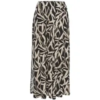 S.Oliver Maxirock Damen schwarz-sand bedruckt Gr.34