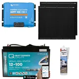 a-TroniX Solaranlage Wohnmobil 300W mit 100Ah Lithium Batterie und Victron MPPT Laderegler