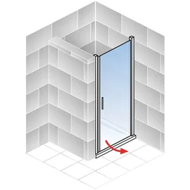 Schulte Alexa Style 2.0 Duschtür rechts 80 x 192 cm 5 mm Echtglas
