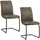 Hti-Living Schwingstuhl Polyester antikhellbraun 2er Set