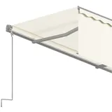 vidaXL Markise Manuell Einziehbar mit Rollo 4x3 m Creme