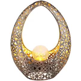 GLOBO LED Solarleuchte 21,5 x 27,5 cm warmweiß