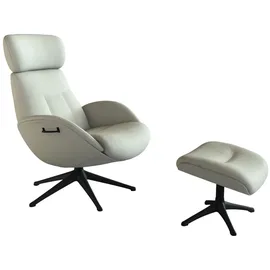 flexlux Relaxsessel FLEXLUX 90 x 107 x 89 cm Weiß mit verstellbarem Rücken- und Kopfteil
