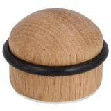 MS Beschläge - Türschützer Holz Türstopper Bodentürstopper umlaufender Gummiring Bodentürpuffer Eiche
