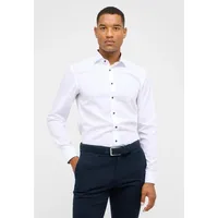 Eterna SLIM FIT Original Shirt in weiß unifarben