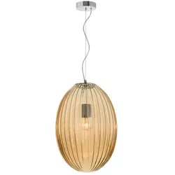 Hector Pendelleuchte Glas Champagner