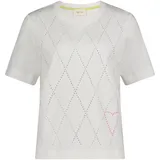 Cartoon Kurzarmshirt Patch Cream/Pink 38