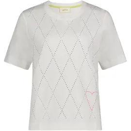 Cartoon Kurzarmshirt Patch Cream/Pink 38