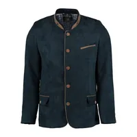 OS Trachten Trachtenjanker Frura Janker Trachtensakko mit Stehkragen, hochgeschlossen blau 58