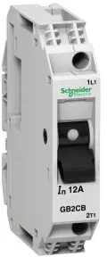 Schneider Electric GB2CB05 Leistungsschalter TeSys für Steuerstromkreise, GB2-CB, 0,5A, 1p, 1d - 6 Stück