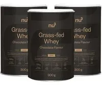 nu3 Grass-Fed Whey, Chocolat Poudre 3x300 g