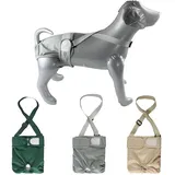 Hisprout 3-Pack Weibliche Hundewindel mit Straps Wiederverwendbare Waschbare Atmungsaktive Haltbare Hundehose für Hitzesaison Periode Inkontinenz(XS,Green/Khaki/Gray)