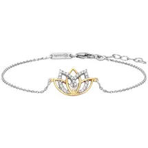 Julie Julsen Armband mehrfarbig 925 Silber rhodiniert teils vergoldet Größe 19 cm