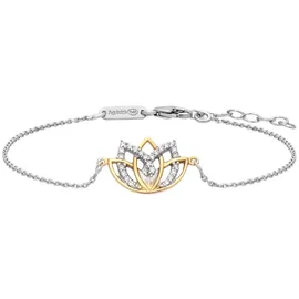 Julie Julsen Armband mehrfarbig 925 Silber rhodiniert teils vergoldet Größe 19 cm