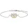 Julie Julsen Armband mehrfarbig 925 Silber rhodiniert teils vergoldet Größe 19 cm