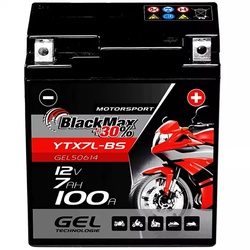YTX7L-BS Motorradbatterie 12V 7Ah BlackMax Gel CTX7L-BS (DIN 50614)