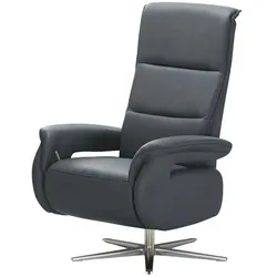 Wohnwert Relaxsessel Echtleder Mira ¦ blau ¦ Maße (cm): B: 81 H: 119 T: 93.0