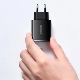 Baseus CCXJ-E01 3 USB-C Ports 30W 3a Power Delivery Quick Charge schwarz