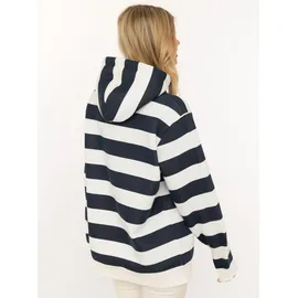 Zwillingsherz Hoodie Blockstreifen Marine 44