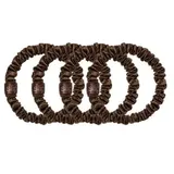 Slip Pure Silk Back To Basics Skinny Scrunchies Dark Brown Haargummi