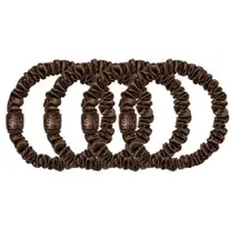 Slip Pure Silk Back To Basics Skinny Scrunchies Dark Brown Haargummi