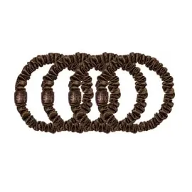 Slip Pure Silk Back To Basics Skinny Scrunchies Dark Brown Haargummi