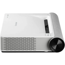 ViewSonic X2000L-4K Ultrakurzdistanz Laserbeamer (4K, 2000 ANSI Lumen, 2x HDMI, USB, 2x 10 Watt + 2x 25 Watt Cube, 5G Internet-Empfang) Weiß