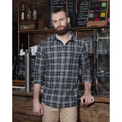 KARLOWSKY Karohemd Urban - black - S