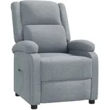 vidaXL Relaxsessel, Hellgrau Stoff - Grau