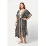 Ulla Popken Bademantel in schwarz | Gr.: onesize
