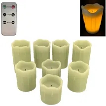 online fuchs LED Kerzen 8 St. Salbei Grün