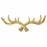 Hansmeier Garderobenhaken Geweih Gold