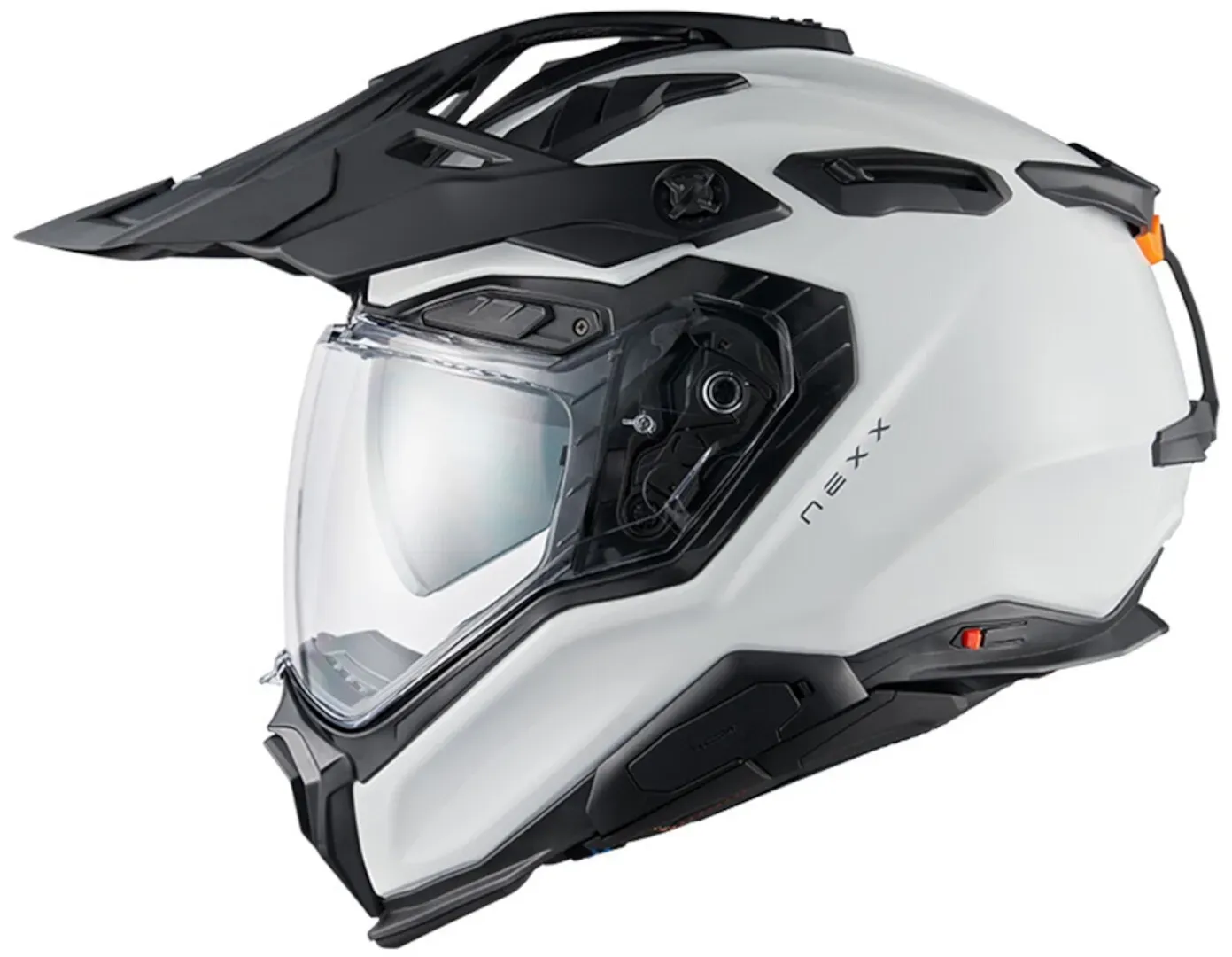 Nexx X.WED 3 Plain Motocross Helm, weiss, Größe 2XL für Männer