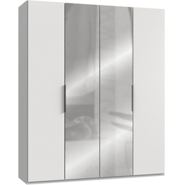 WIMEX Level 200 x 236 x 58 cm weiß mit Spiegeltüren