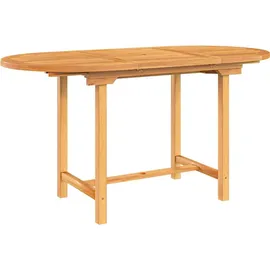 vidaXL Gartentisch Ausziehbar 110-160 x 80 x 75 cm Teak Braun