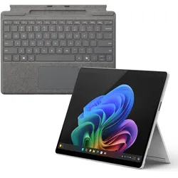 Microsoft Surface Pro 11 for Business Copilot+PC i7U 32GB 256GB inkl. Pro Keyboard mit Stiftaufbewahrung platin - 32GB - 256GB - i7U-2 - platin