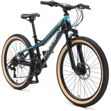 Bikestar MTB 24 Zoll RH 31 cm schwarz/blau