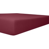 Kneer Spannbettlaken für Topper Vario-Stretch 90 x 200 cm burgund